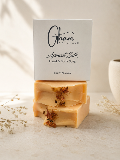 Apricot Silk Face + Body Bar boxed