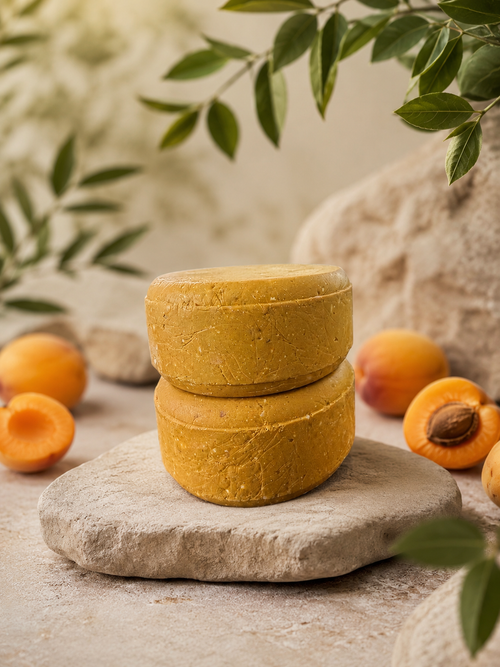 Apricot Zinc Shampoo Bar stacked