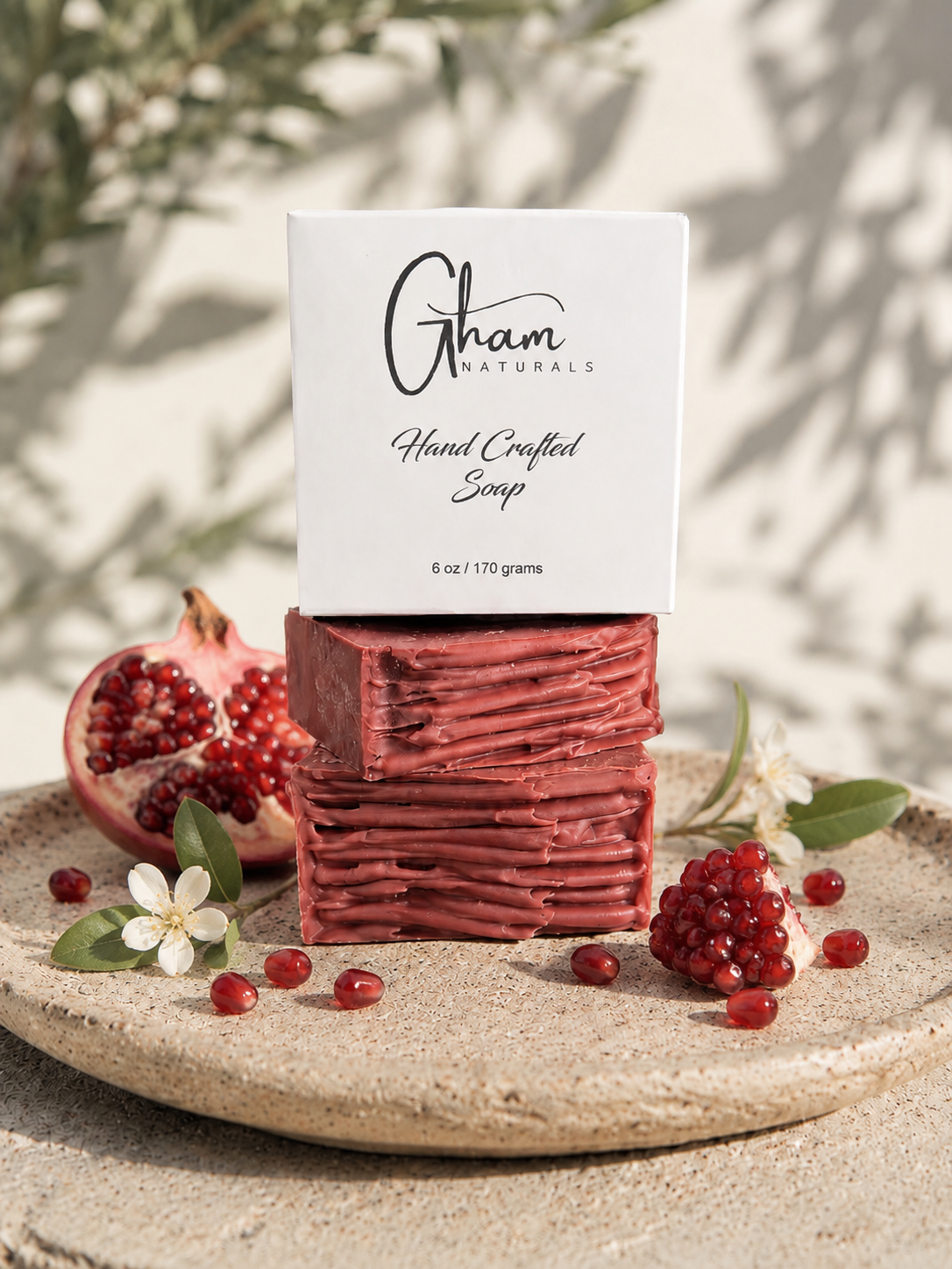 Citrus Pomegranate Face + Body Bar - boxed
