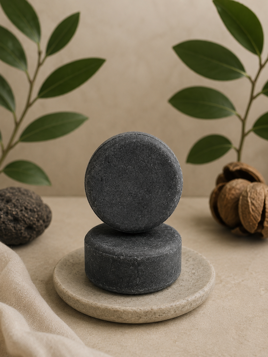 Charcoal & Tamanu Shampoo Bar