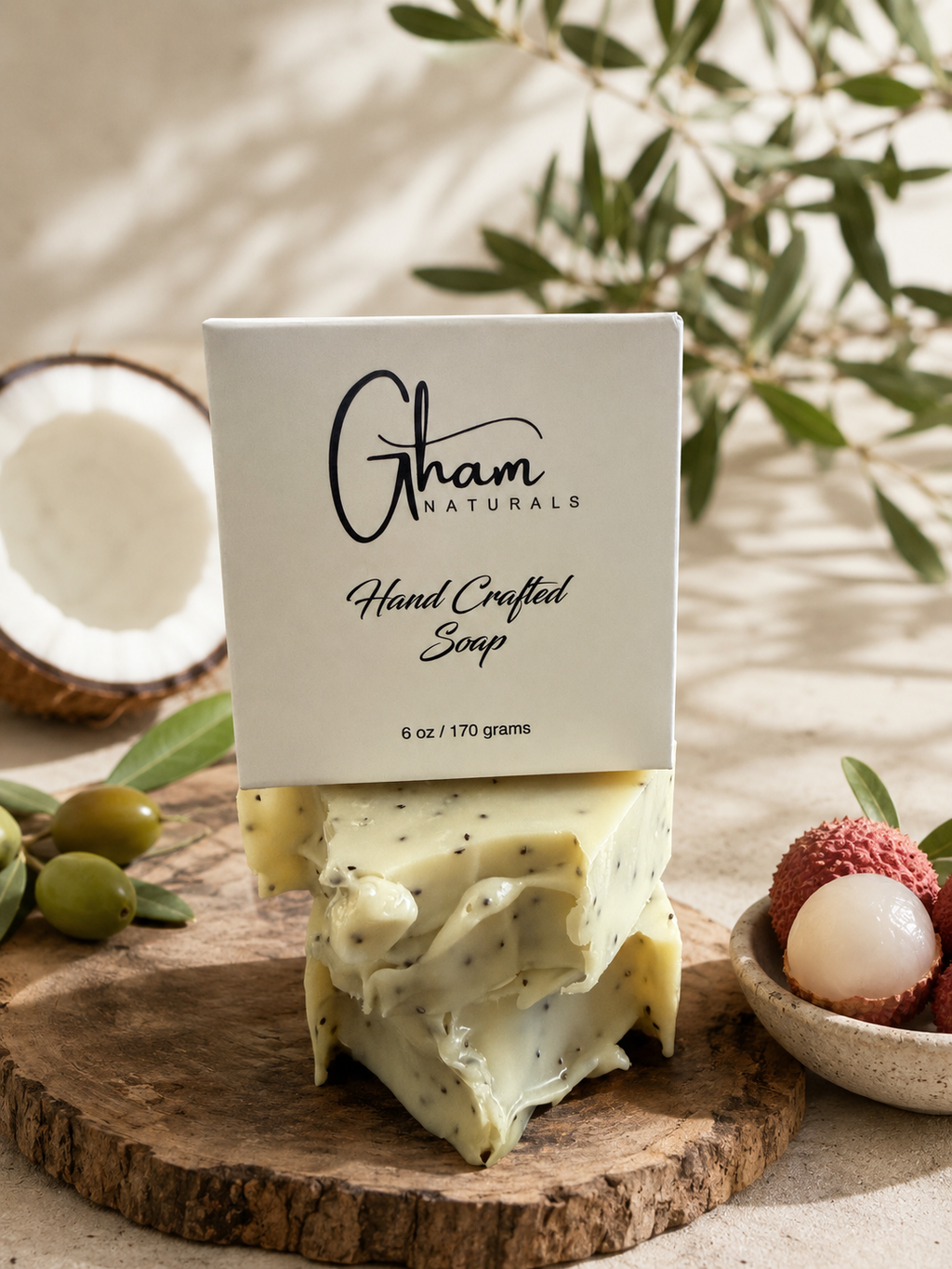 Coco Olive Hand Bar boxed